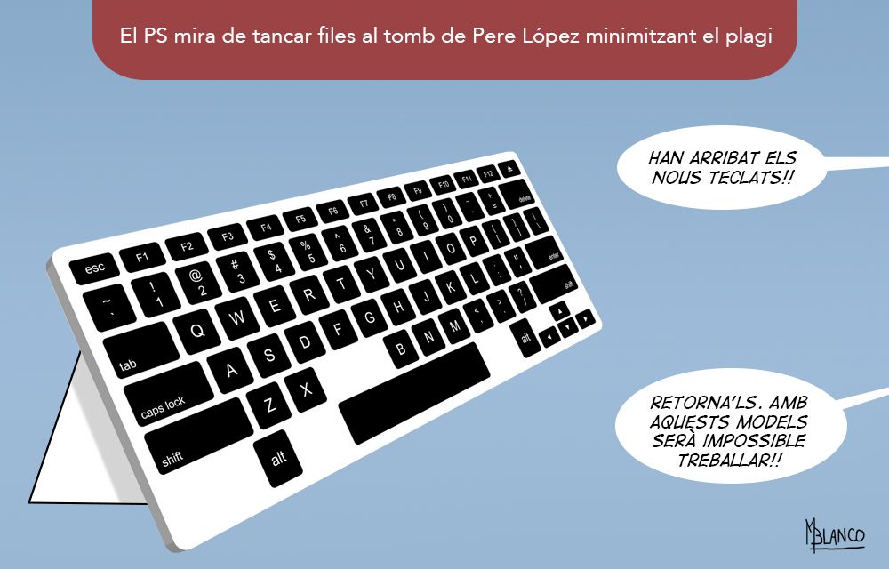 Sense algunes tecles.