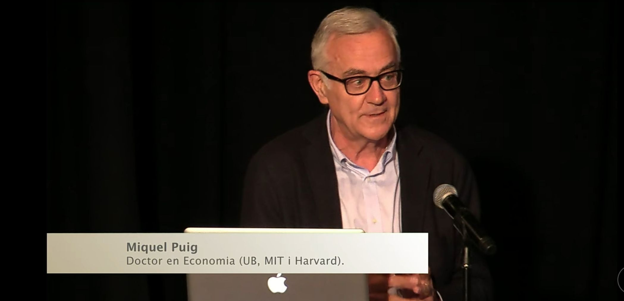 Miquel Puig durant la seva intervenció 