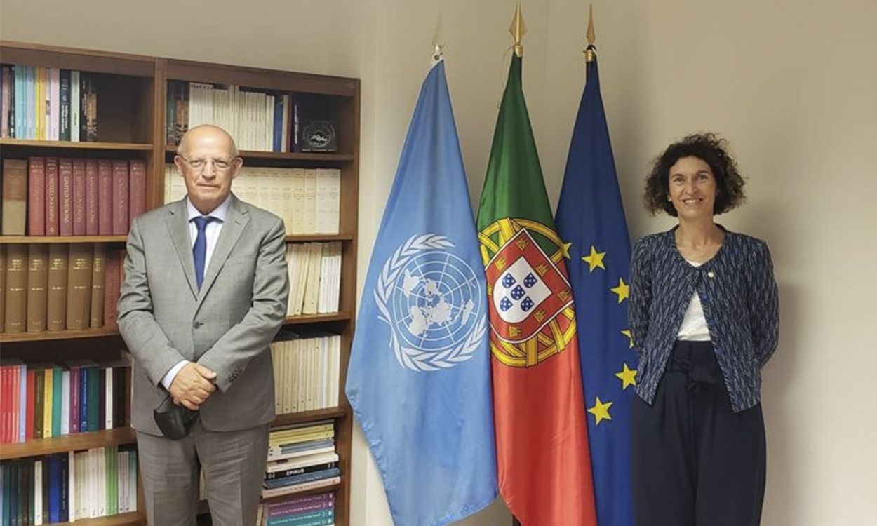 Trobada d'Ubach amb el ministre portugués