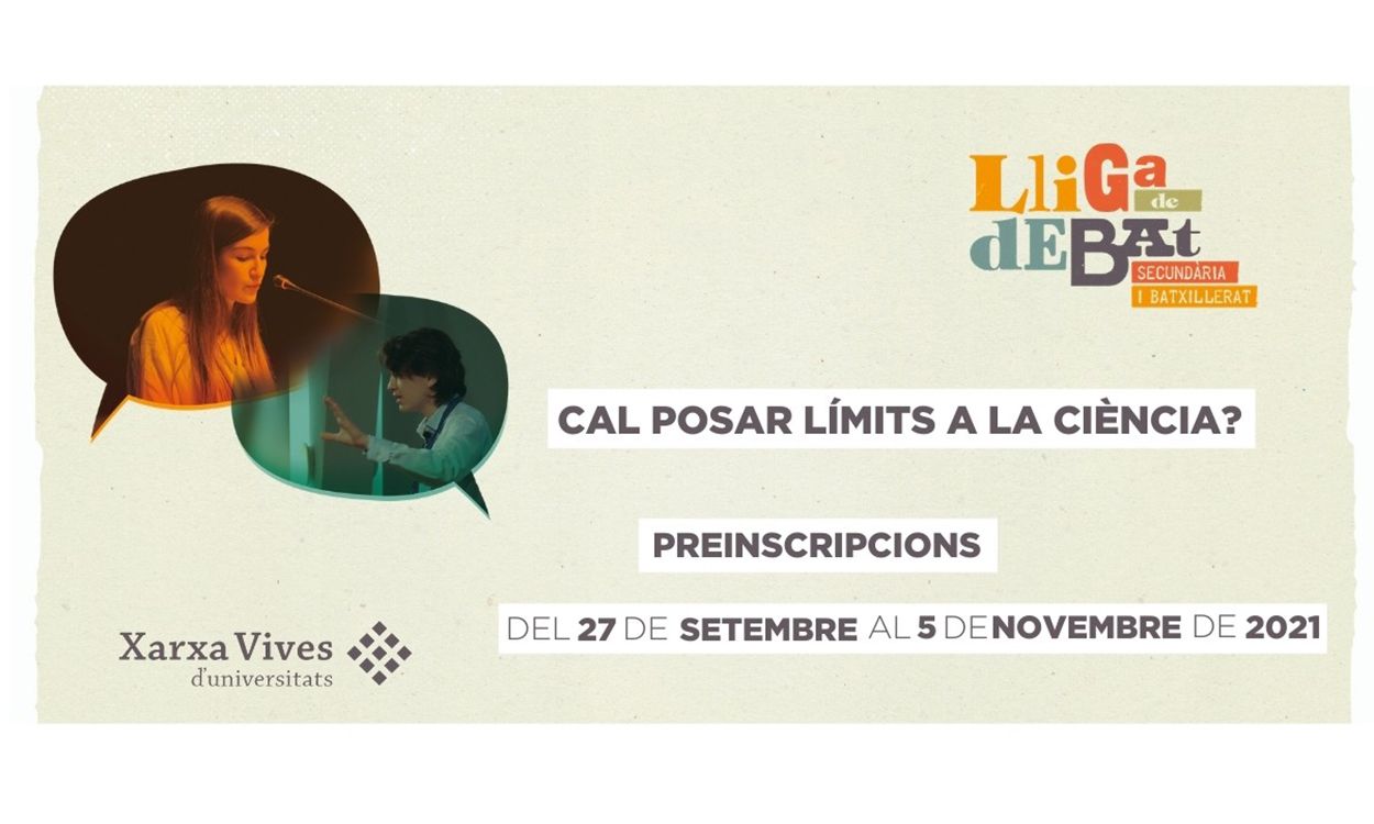 Cartell de la Lliga de Debat de Secundària i Batxillerat