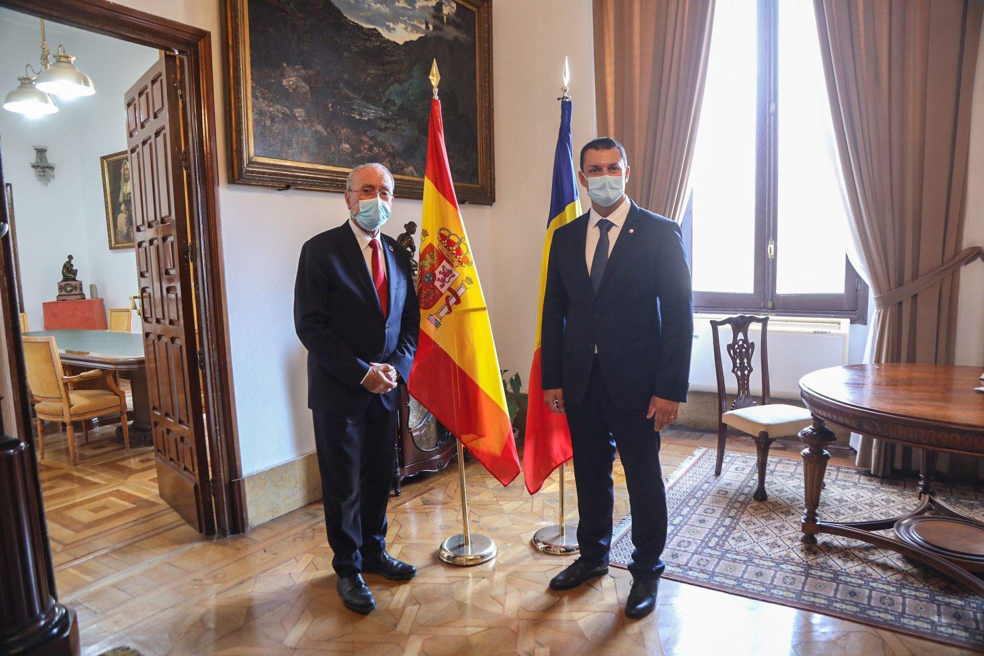 L'alcalde de Màlaga, Francisco de la Torre, i el ministre de Presidència, Jordi Gallardo.