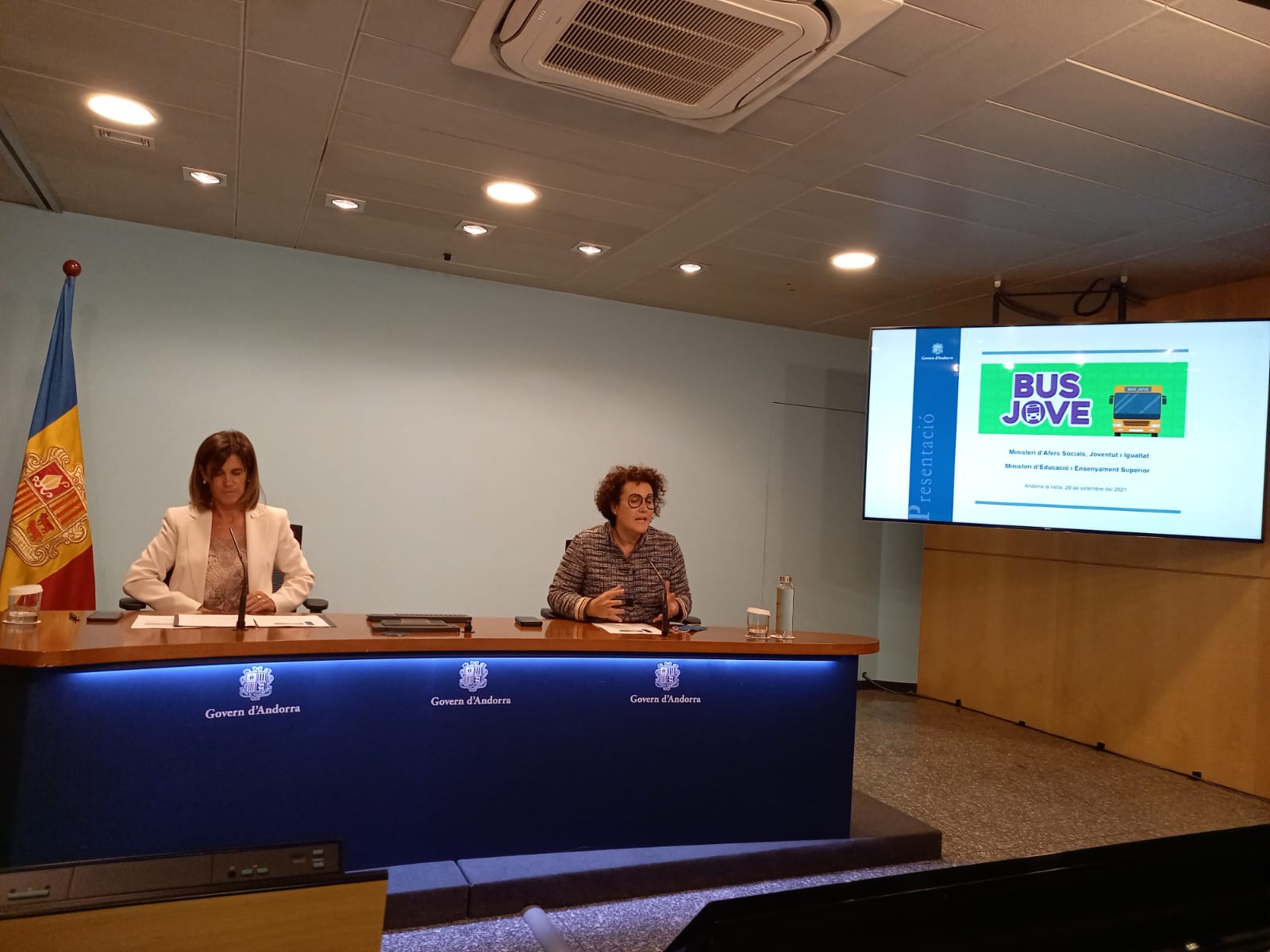 Vilarrubla i Pallarés, durant la presentació del nou abonament.