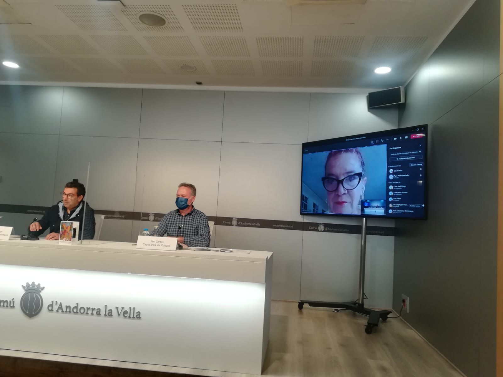 Un moment de la roda de premsa de presentació.