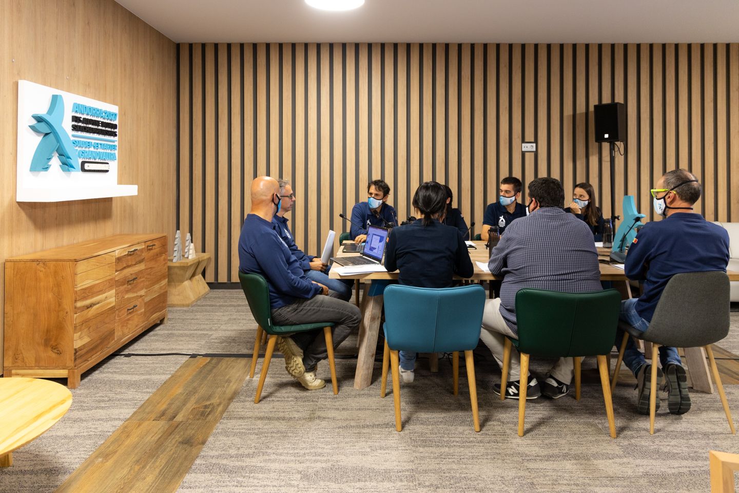 Un moment de la presentació de la candidatura a la FIS.