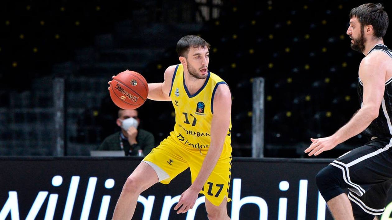 Sergi García en un partit de l'Eurocup de la temporada passada.
