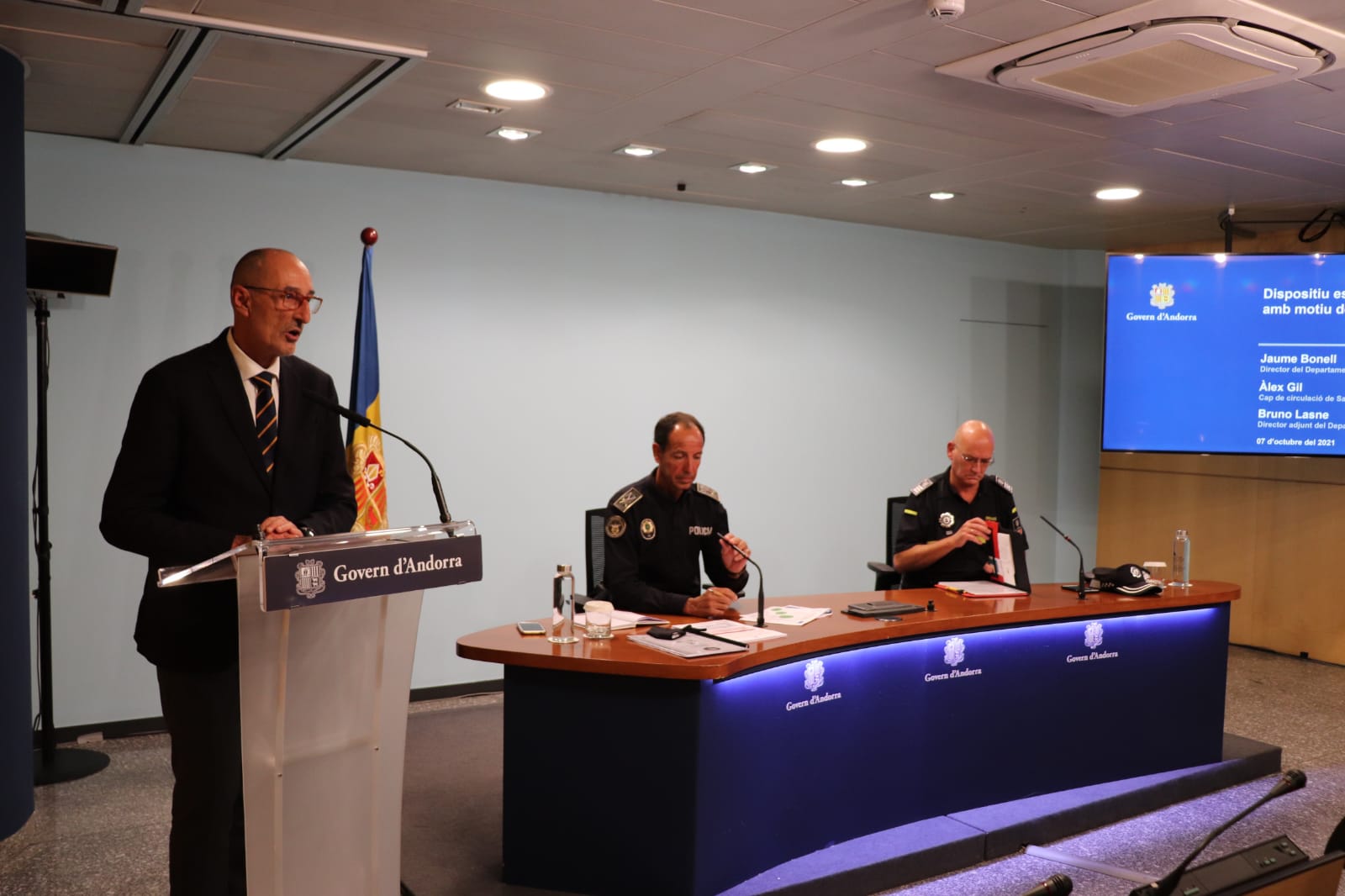 Presentació del dispositiu per al pont del Pilar