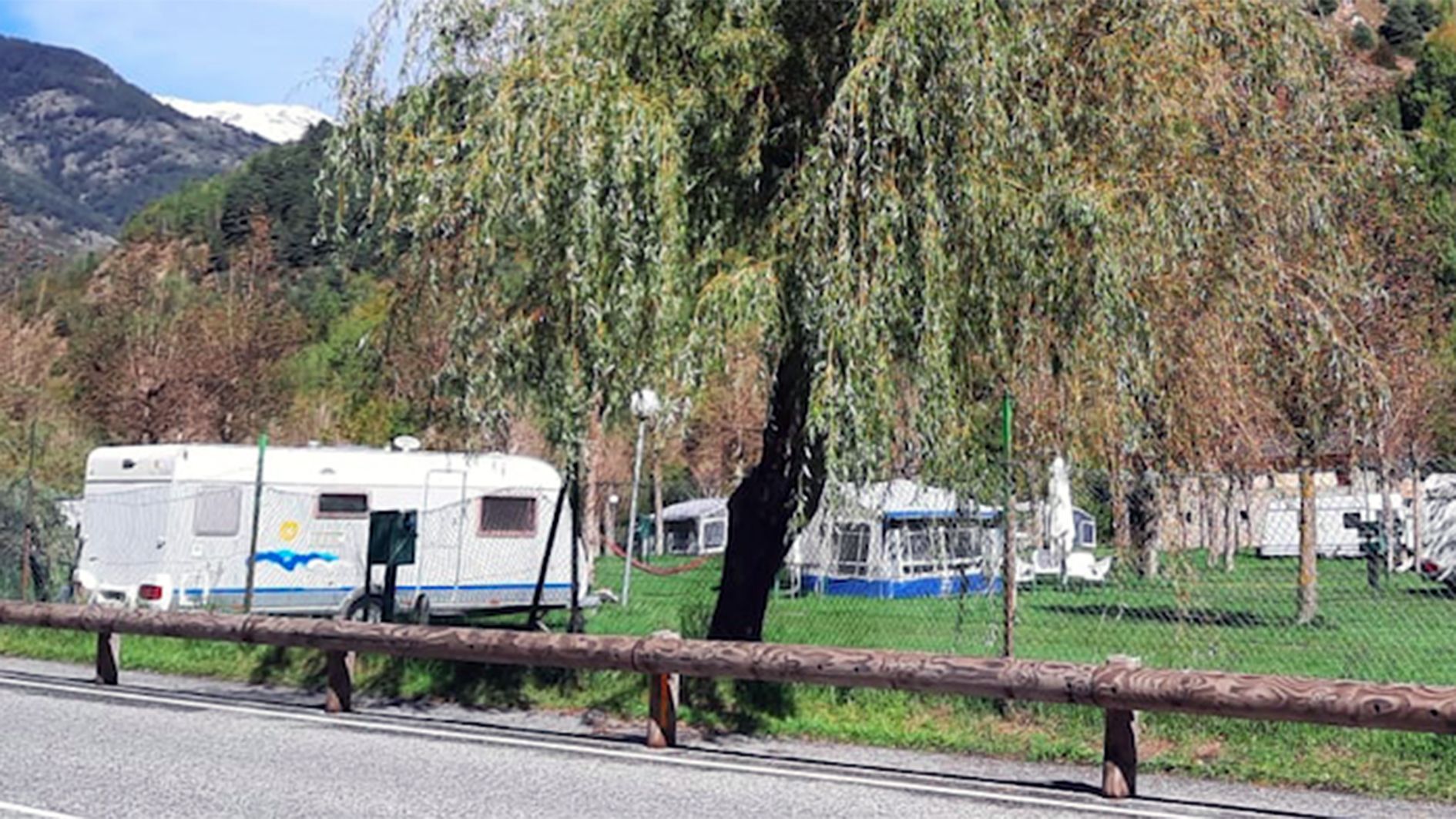 Una imatge del càmping d'Ansalonga.