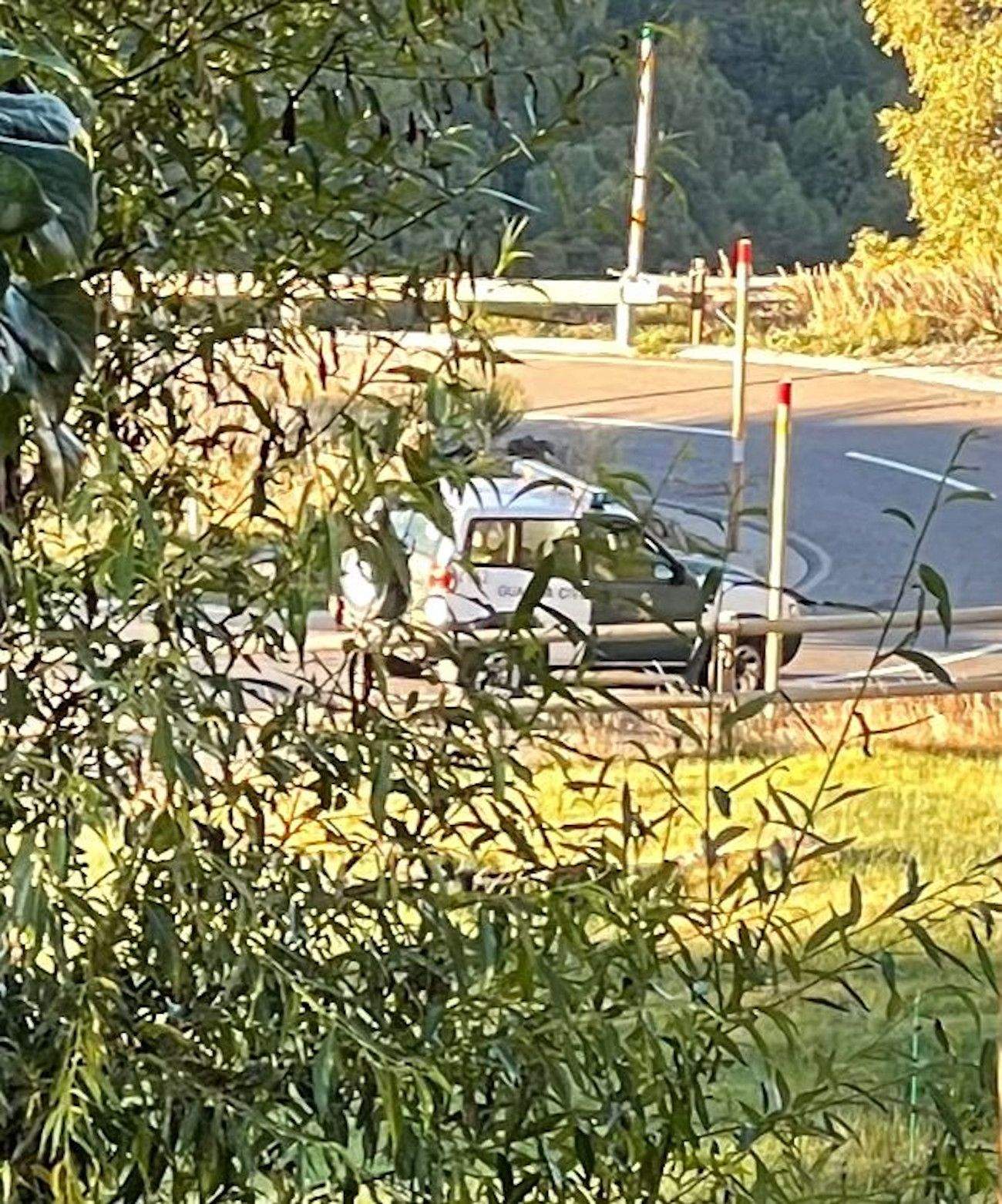 El cotxe de la Guardia Civil, 'caçat' a les carreteres de Canillo.