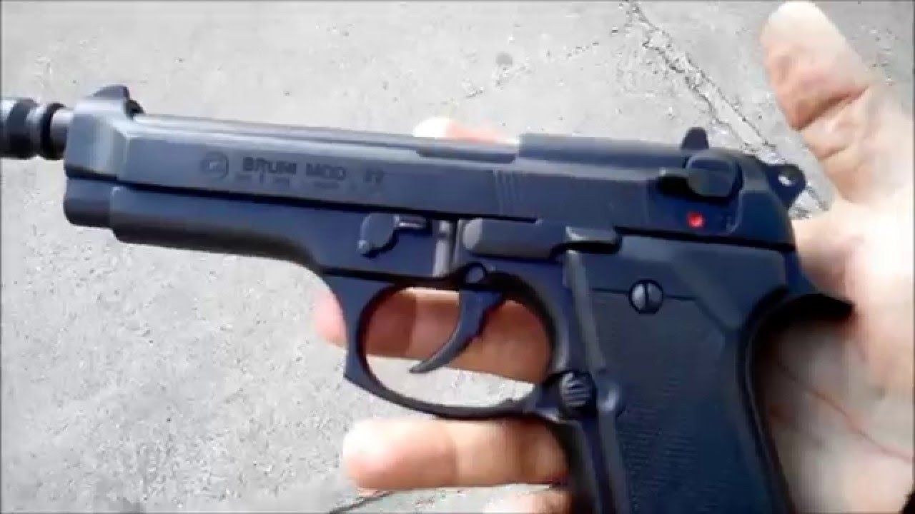 Una pistola de fogueig.