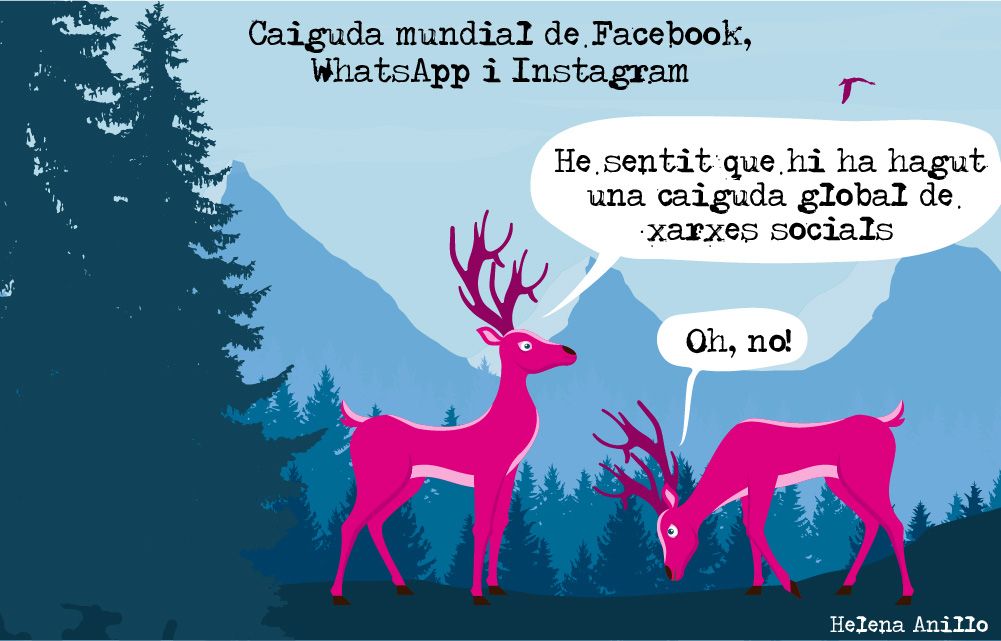 Caiguda mundial de Facebook, Instagram i WhatsApp.