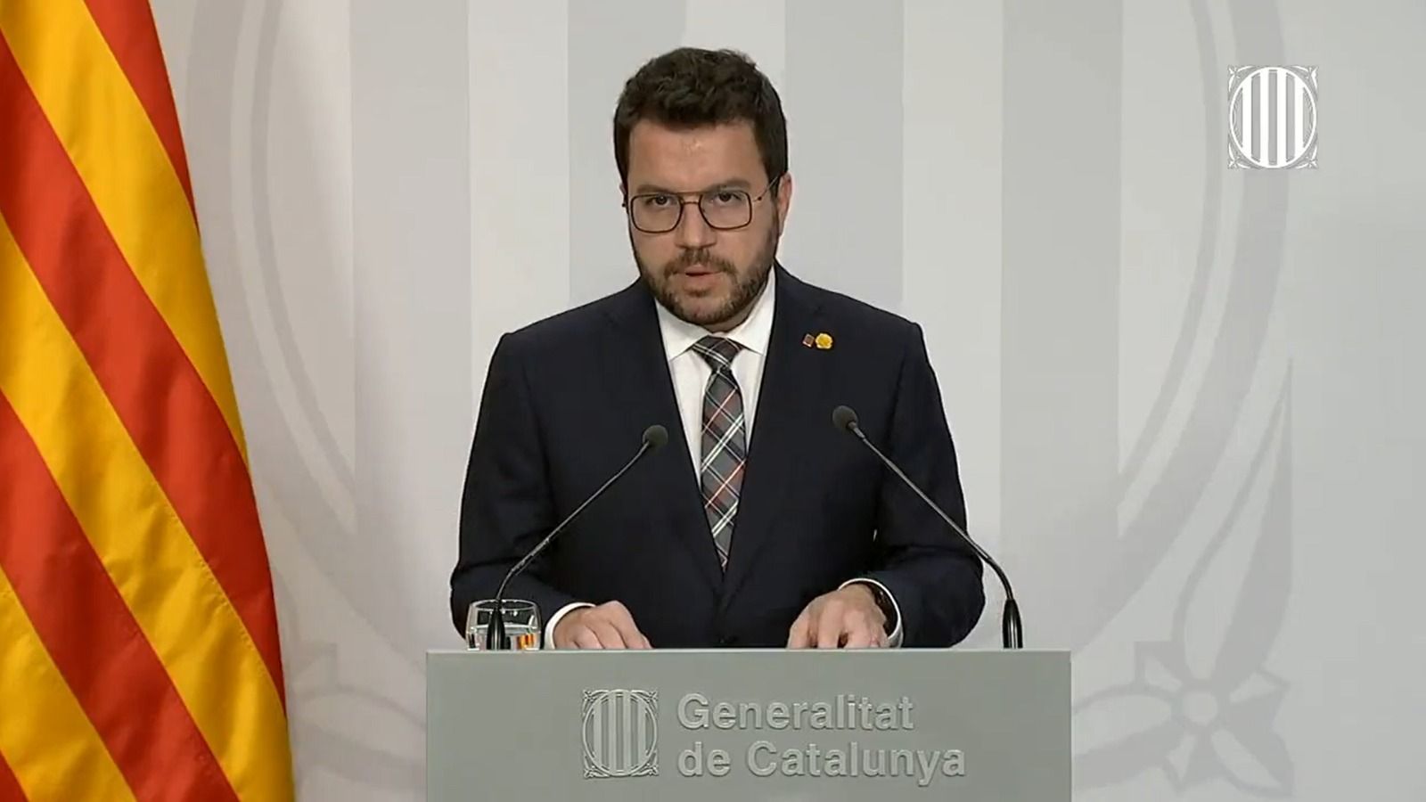 El president de la Generalitat, Pere Aragonés.