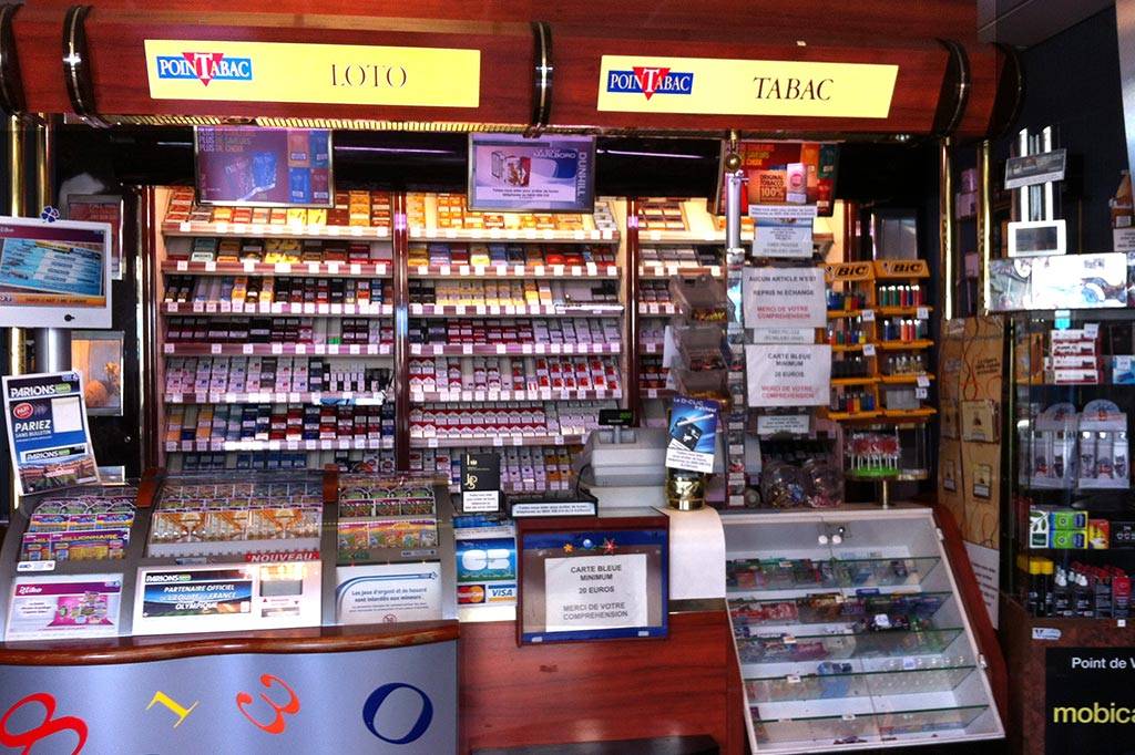 Una botiga de venda de tabac a França.