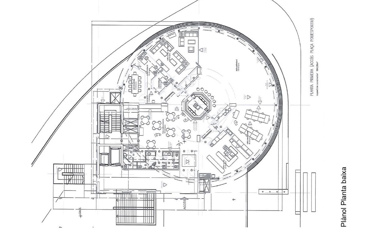Plànol de l'estat actual de la llar dels jubilats d'Escaldes Engordany