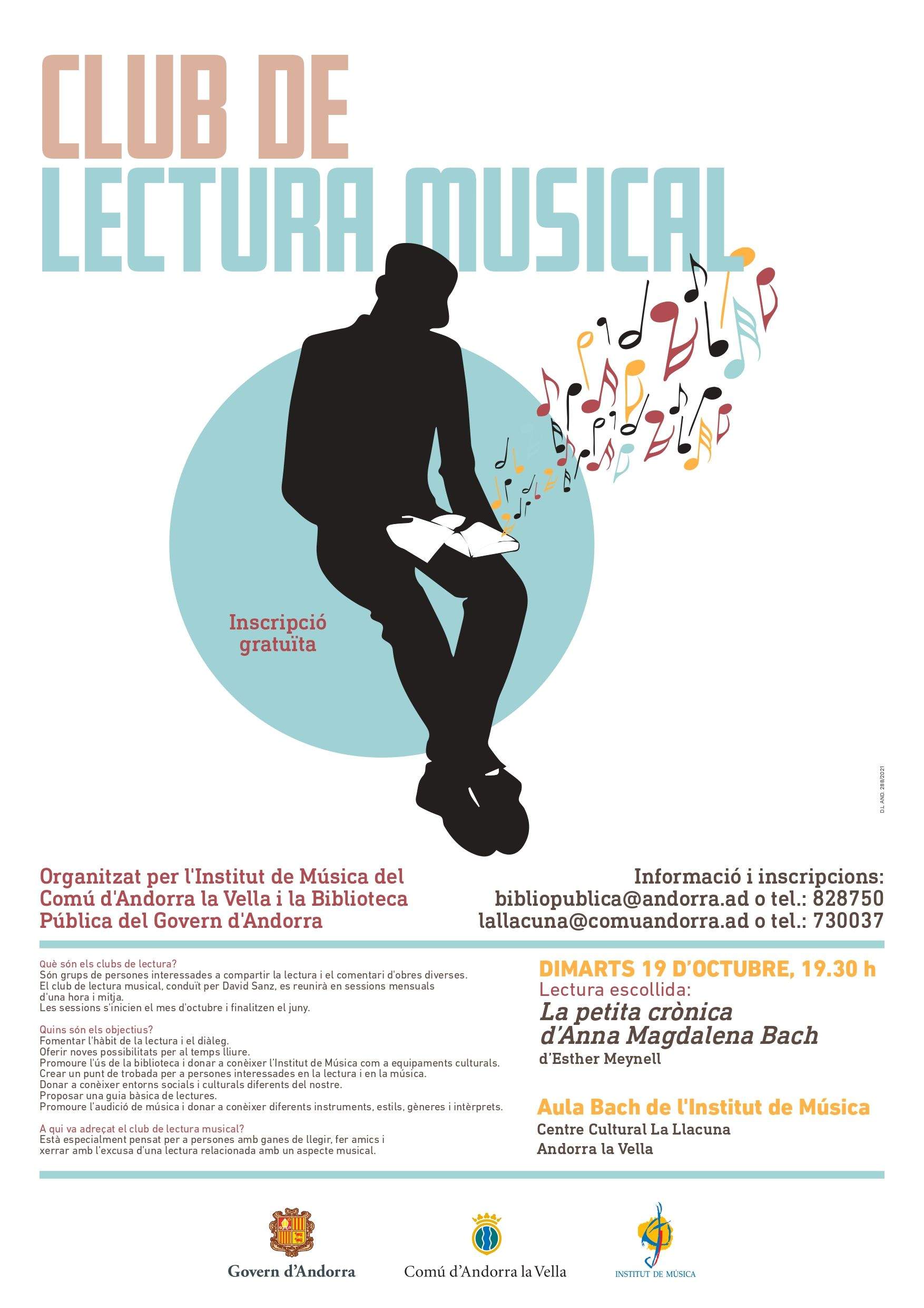 Cartell del club de lectura musical