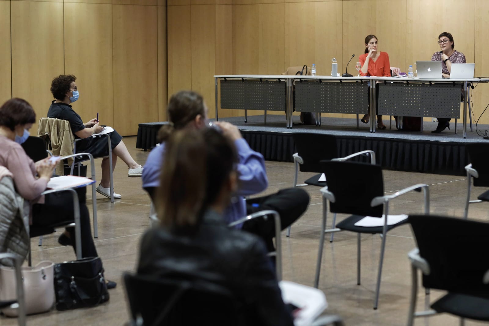 Un moment de la formació d'aquest dilluns.