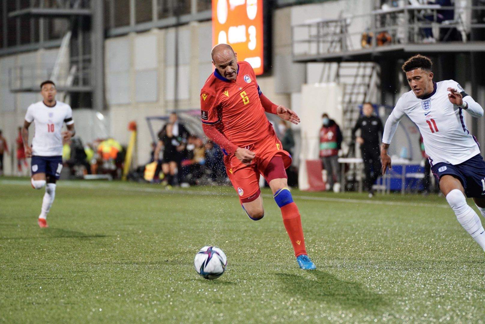 Ildefons Lima en el partit contra Anglaterra.