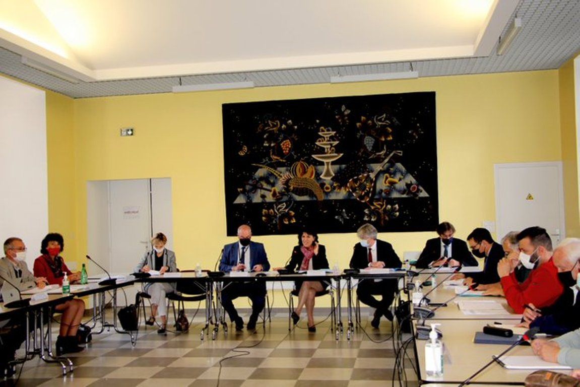 Una imatge de la reunió d'aquest dimarts a Foix.