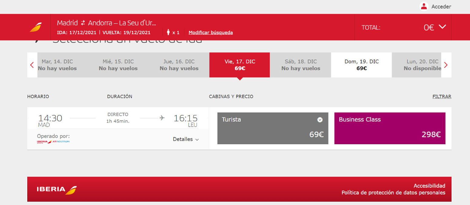 La web d'Air Nostrum ja permet comprar bitllets de la línia a Madrid.