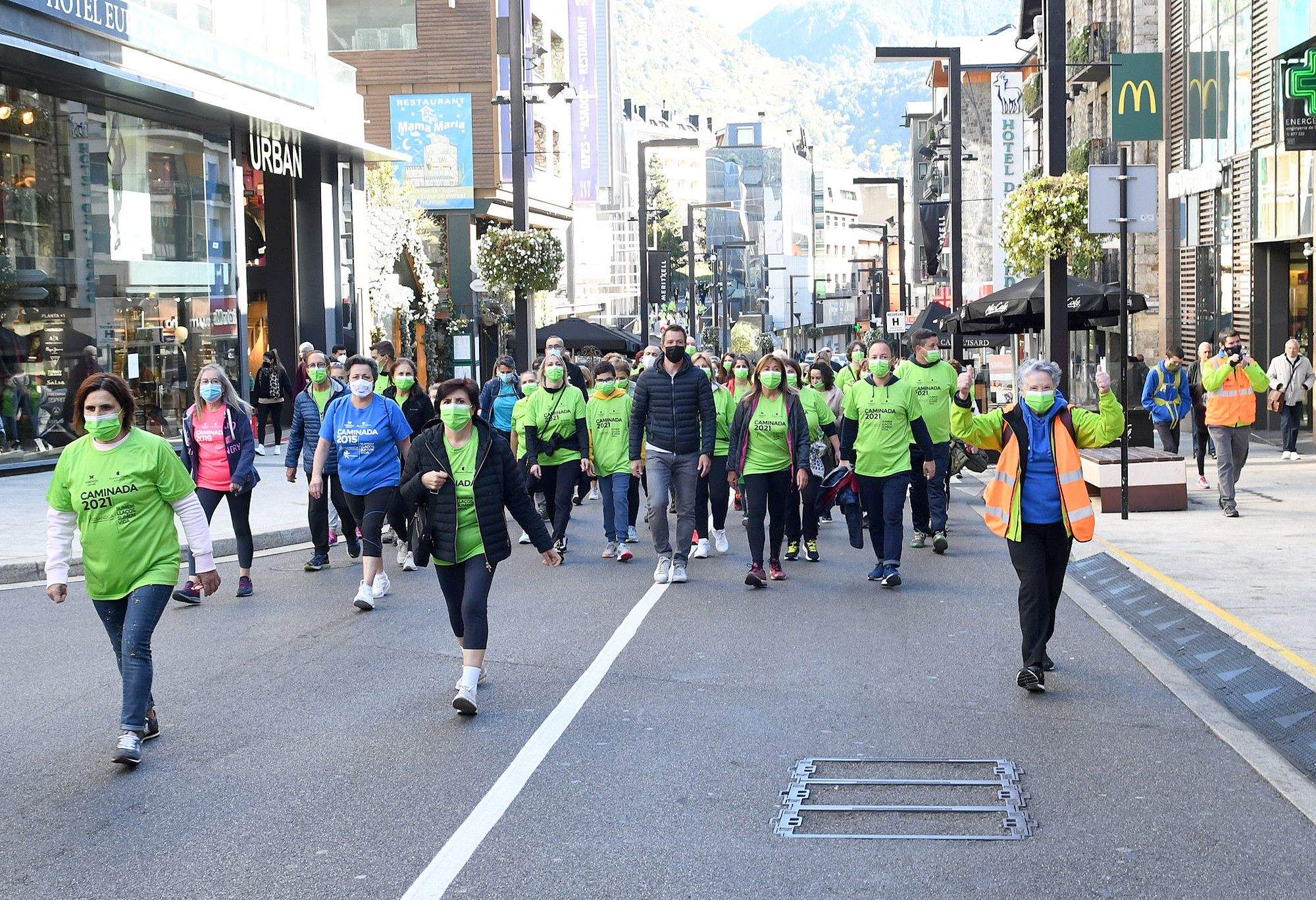 Participants a la Caminada, aquest diumenge.