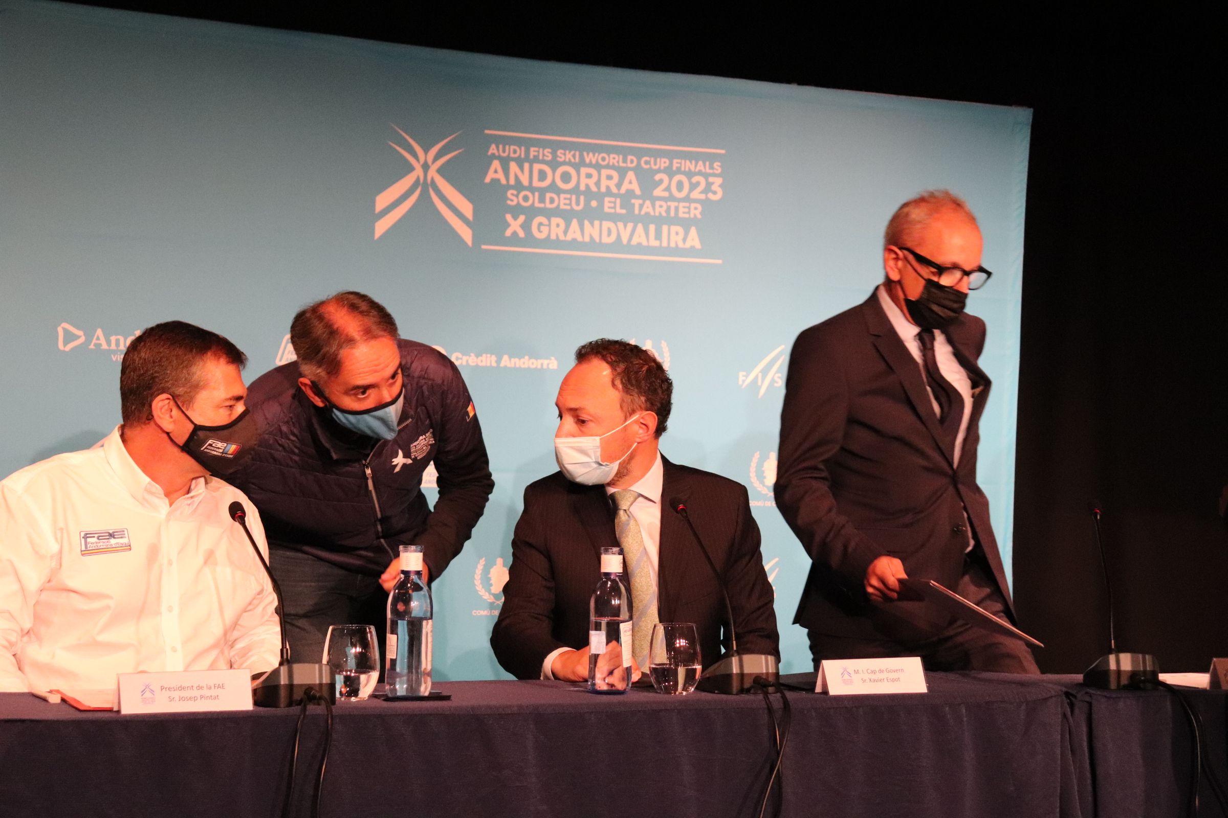 Josep Pintat, David Hidalgo, Xavier Espot i Francesc Camp, d'esquerra a dreta.