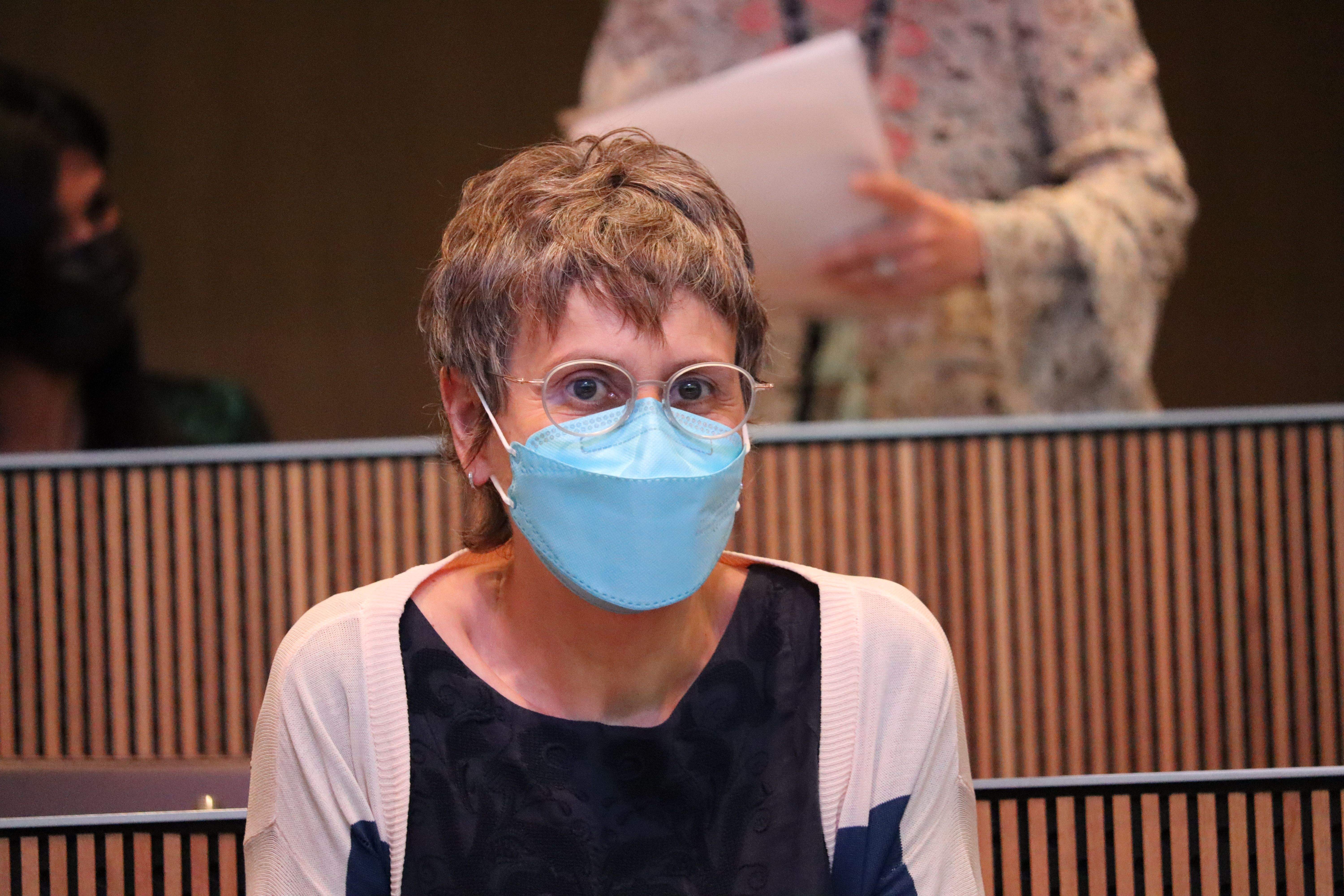 La consellera Susanna Vela a l'hemicicle.