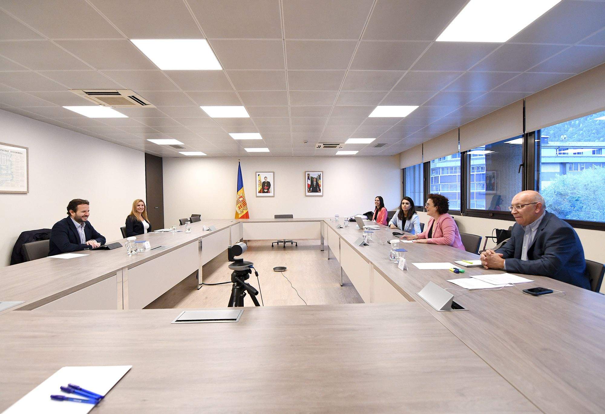 La reunió entre representants de Govern, amb Pallarés al capdavant, i de la Fundació ONCE.