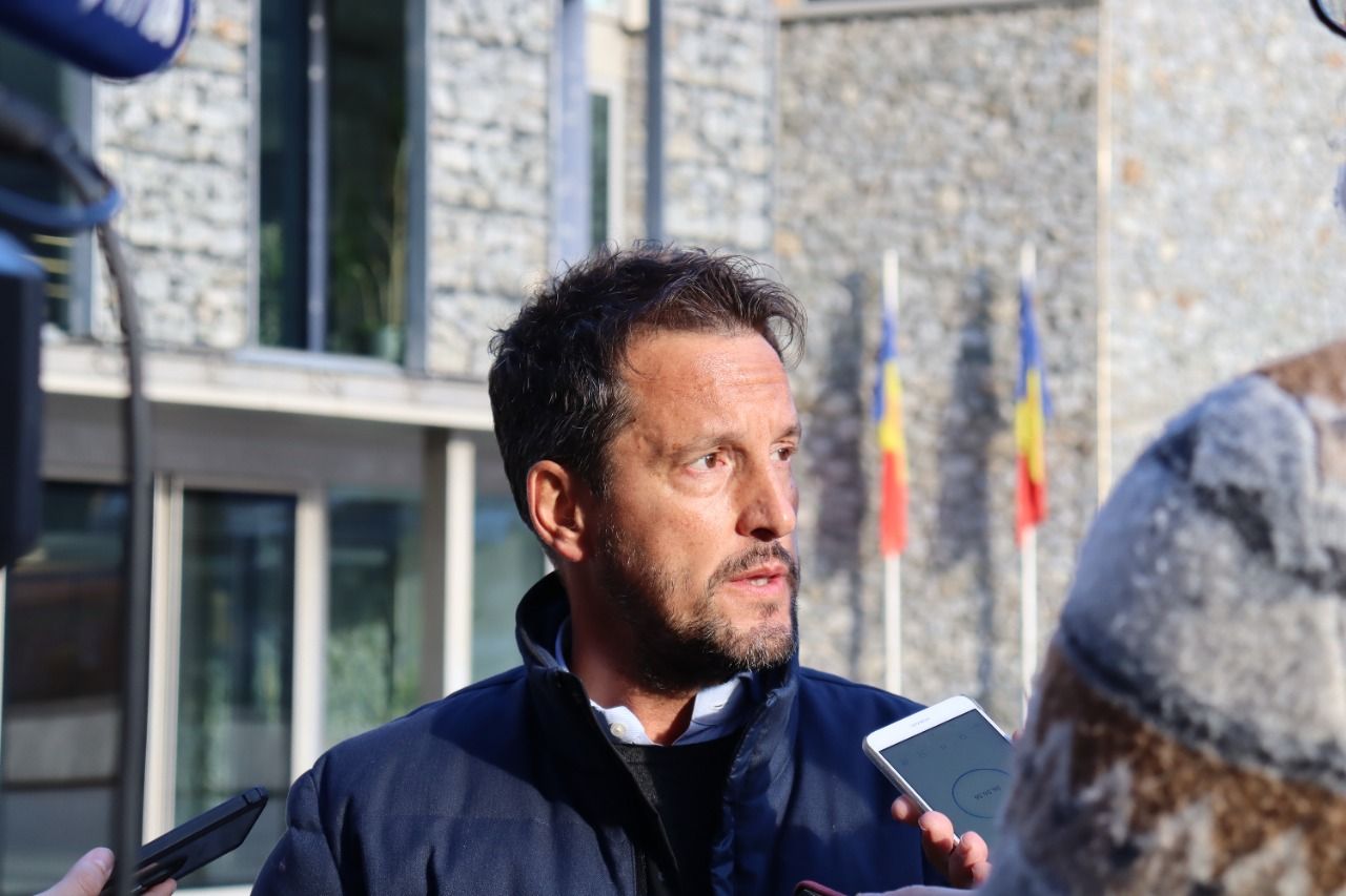 El president del grup parlamentari socialdemòcrata, Pere López aquest dimecres.