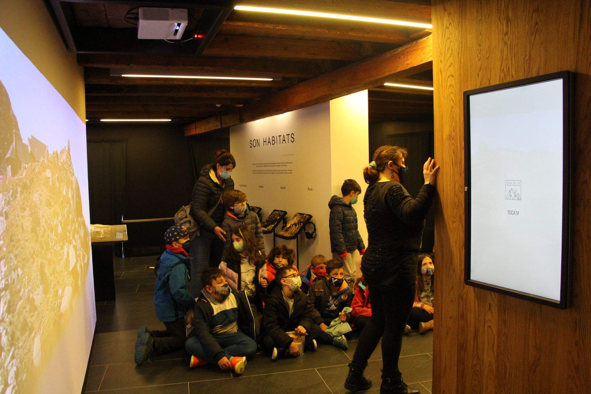 Un instant d'un curs d'Educació Ambiental.