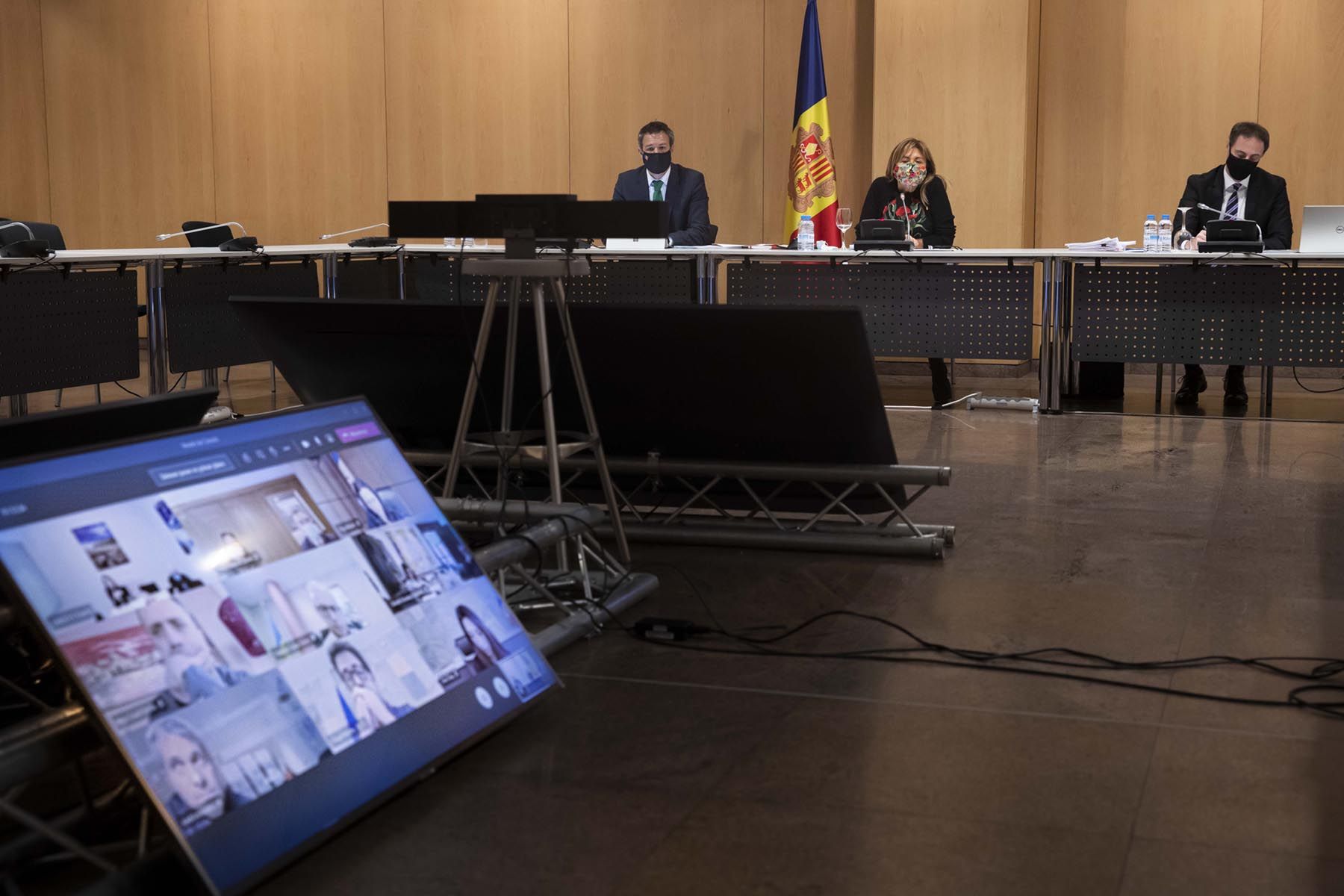 Una reunió de cònsols celebrada, de forma telemàtica, a Andorra la Vella.