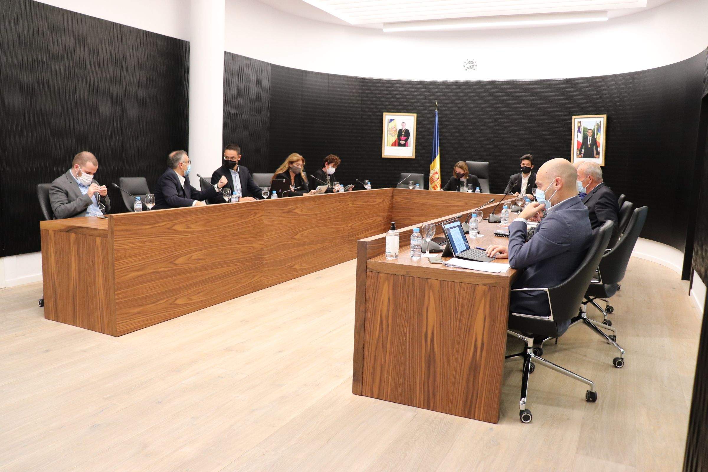 Un instant de la sessió de consell de comú d'Escaldes-Engordany.