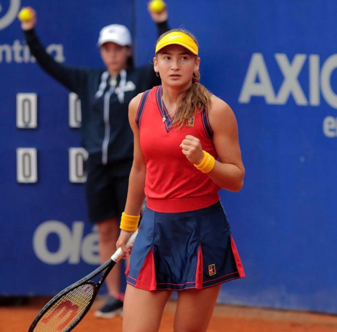 Vicky Jiménez, durant el partit.