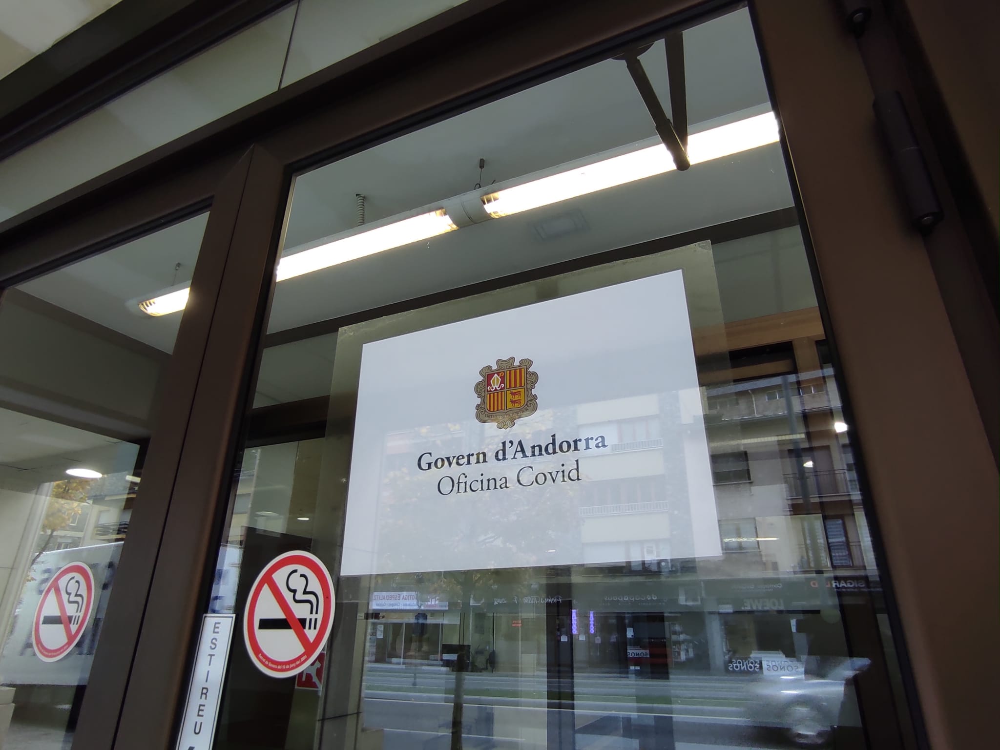 L'Oficina Covid estava situada a l'Edifici de les Columnes, a l'avinguda Tarragona d'Andorra la Vella.