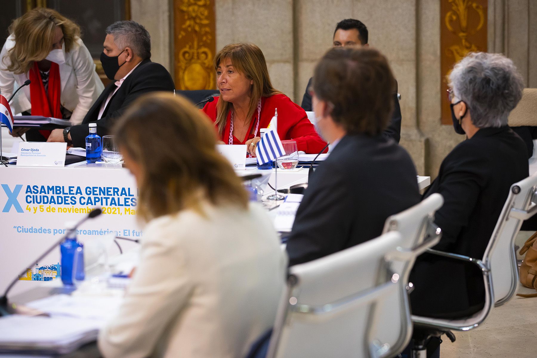 Conxita Marsol durant la seva intervenció a la reunió d'aquest dijous.