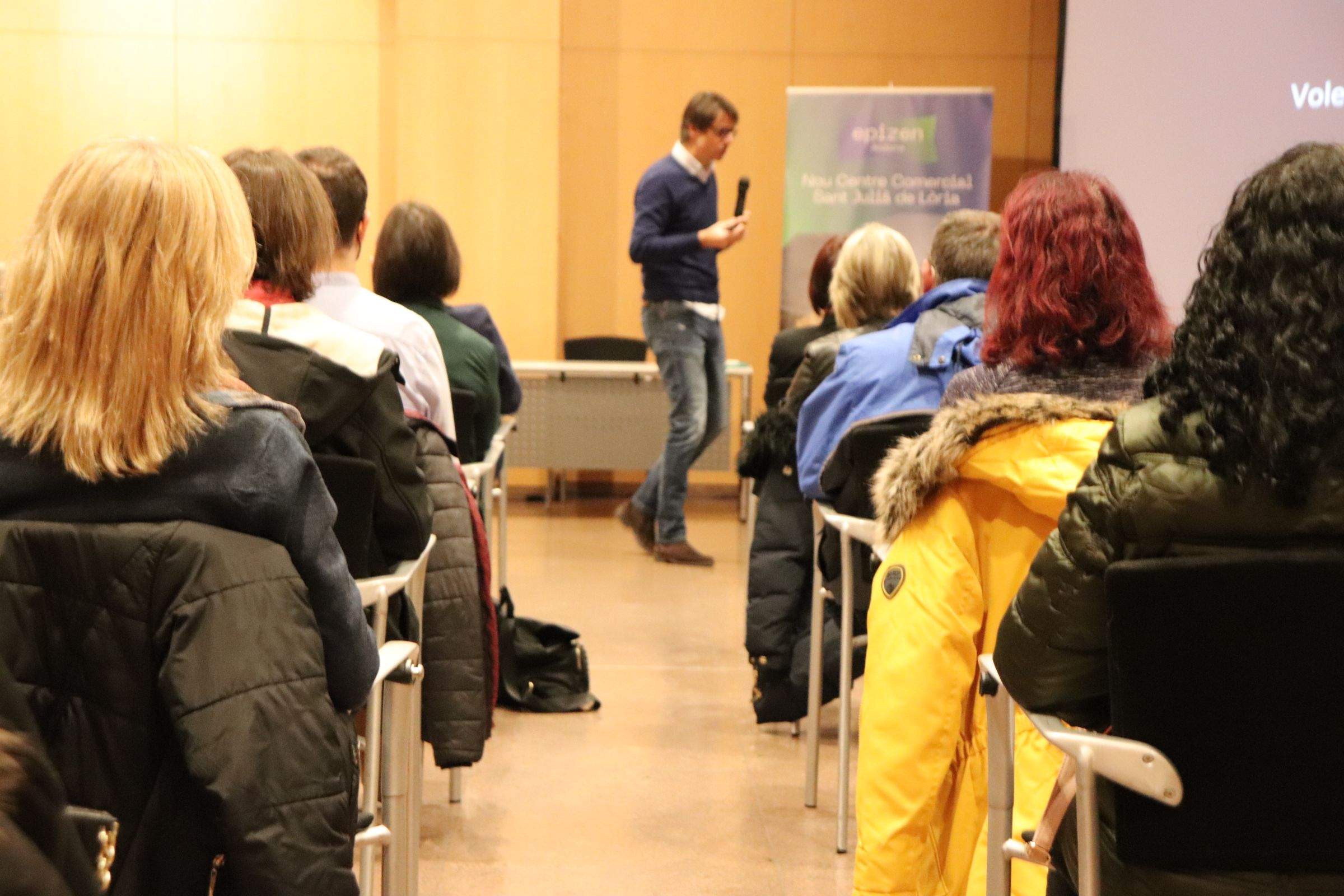 Un instant del 'job meeting' amb Epizen.