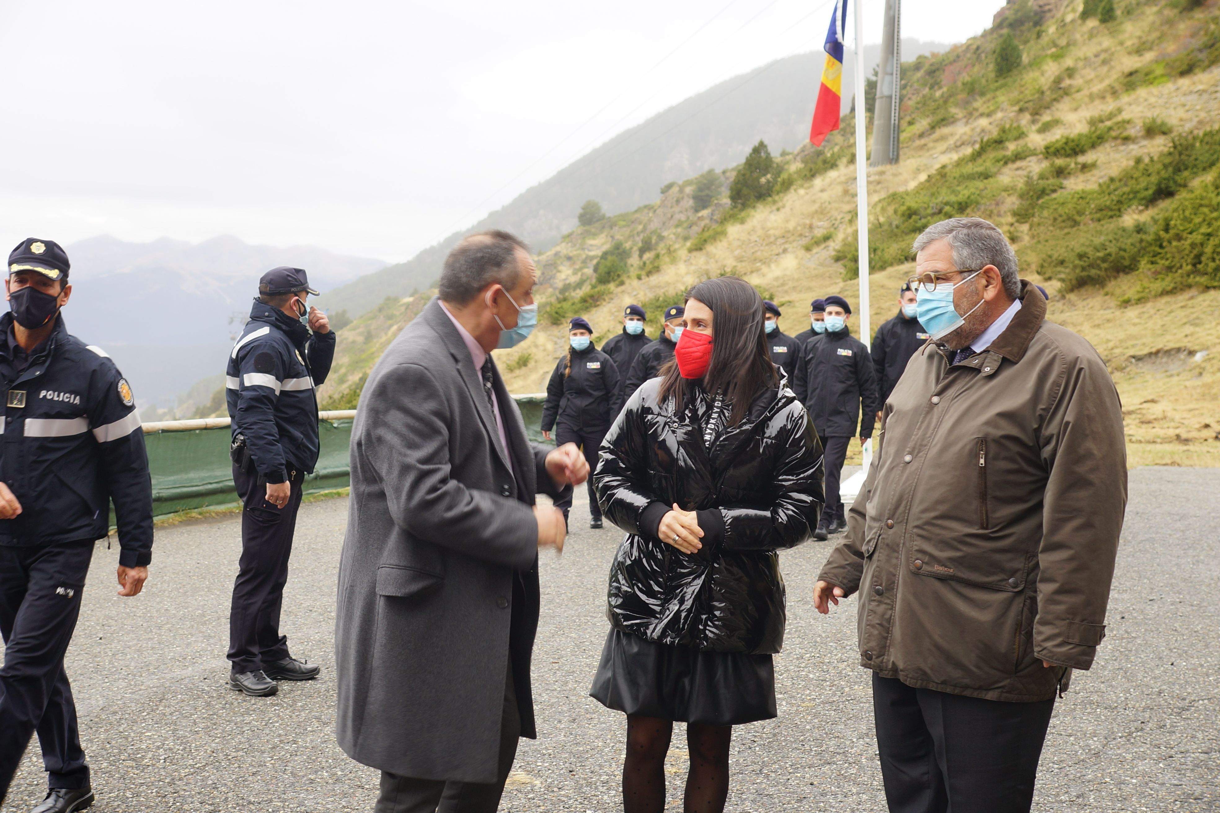 Moreno, Mas i Rascagenres, durant la visita a la Baronia.