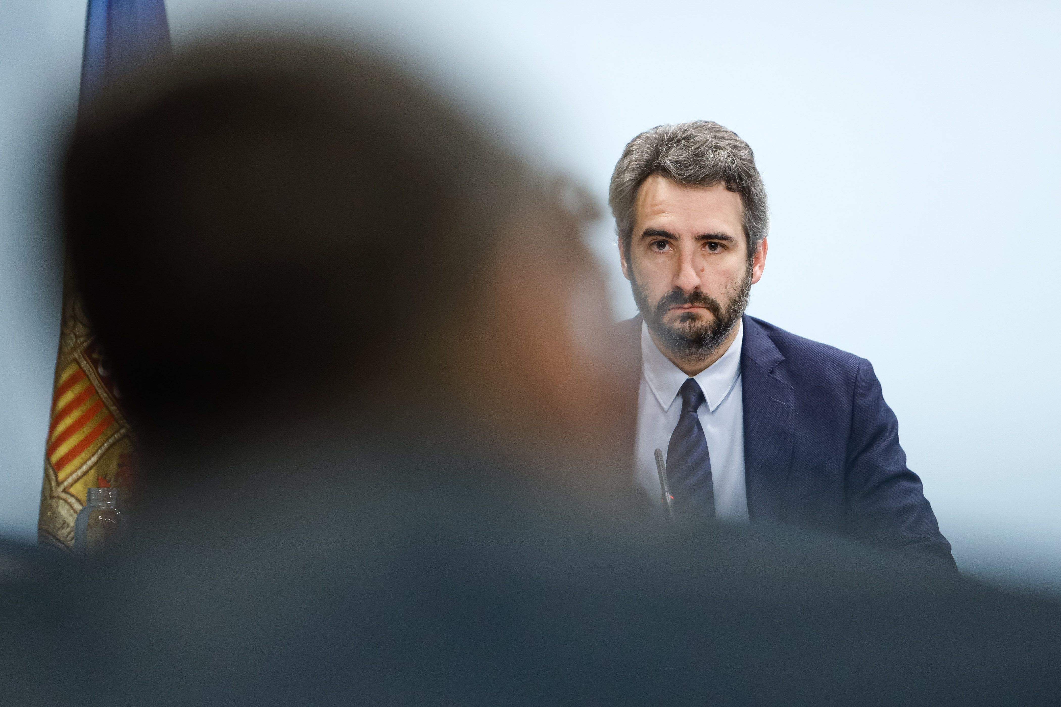 El ministre Portaveu, Eric Jover, a la compareixença d'avui.