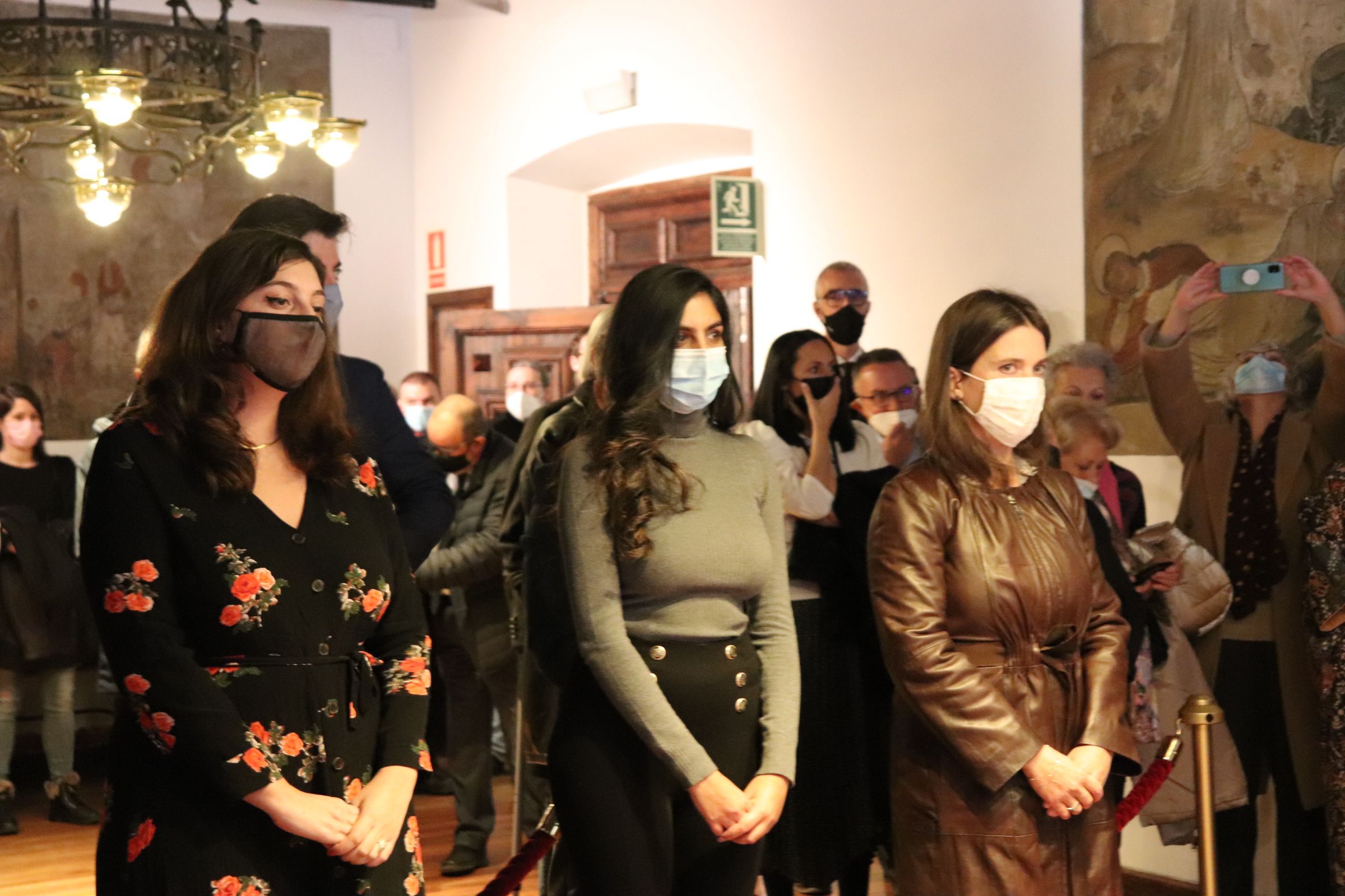 Un instant del moment de la jura de la cap i les inspectores de l'APDA