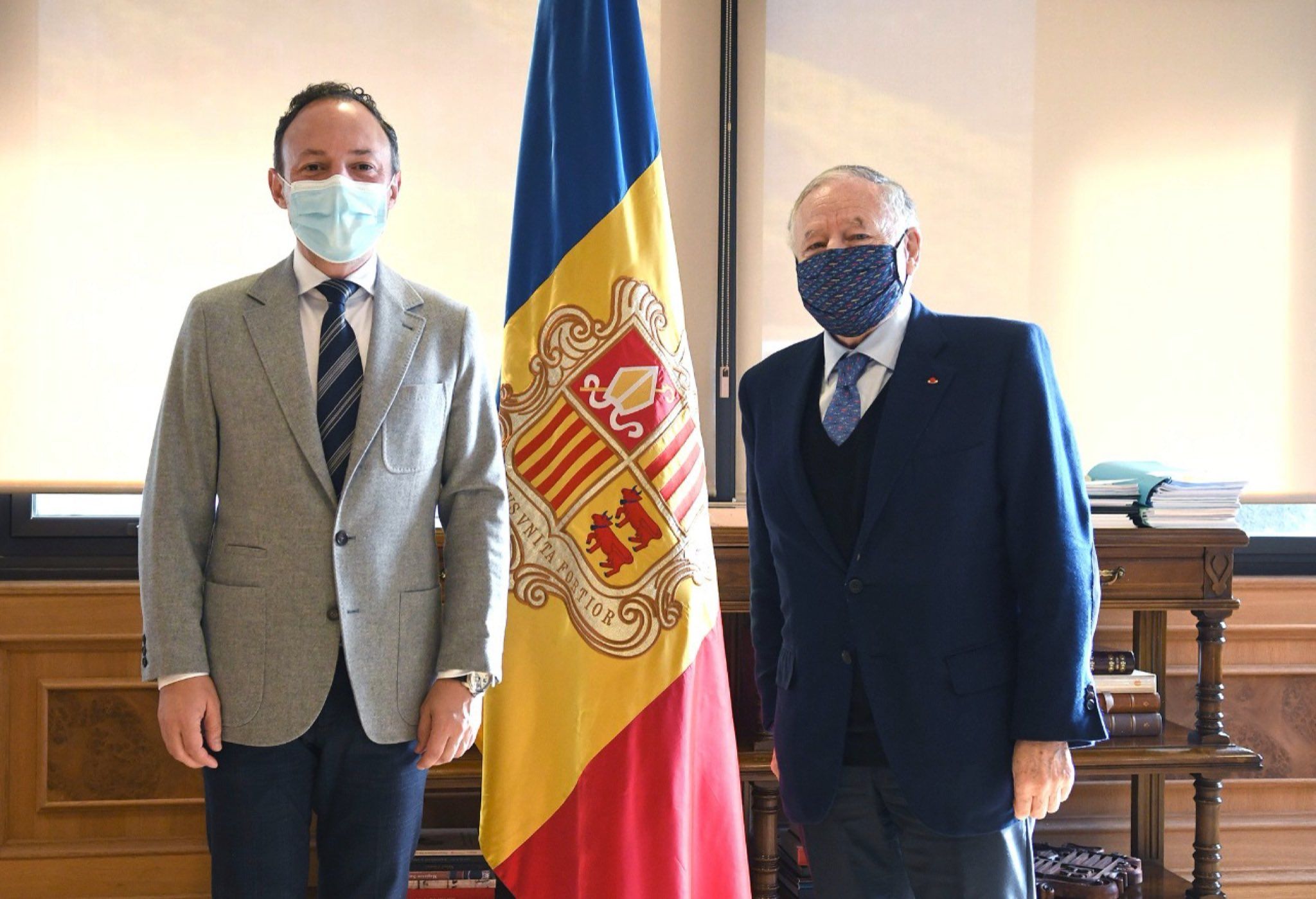 La fotografia compartida per Totd de la seva reunió amb Xavier Espot.