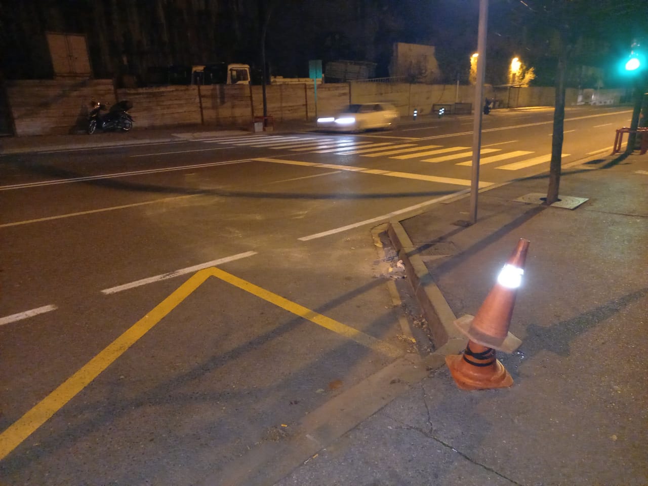 Punt on hi havia el fanal que va caure.