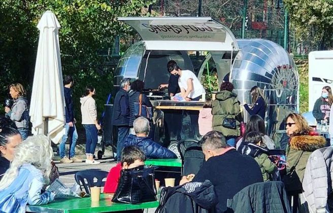 La 'food truck' instal·lada al Parc Central.
