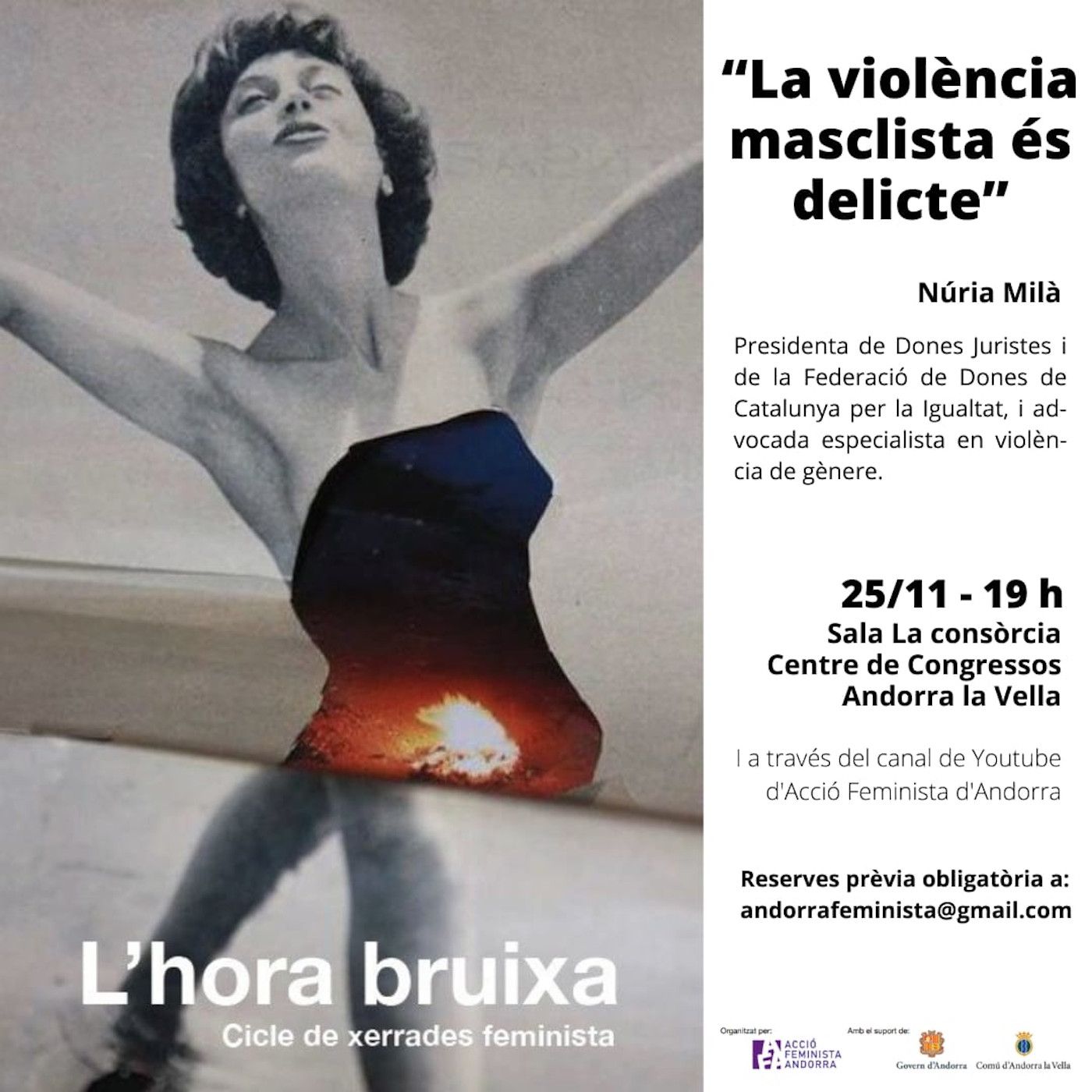 El cartell de la conferència.