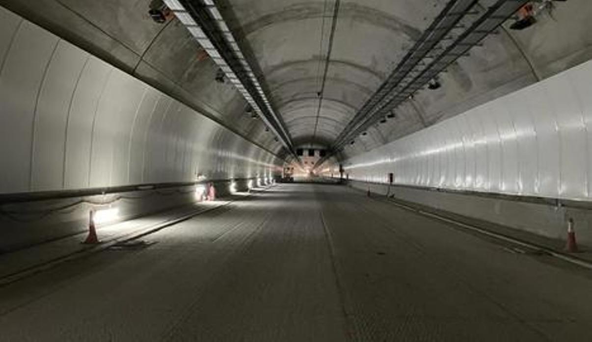 Interior del túnel de Tresponts.