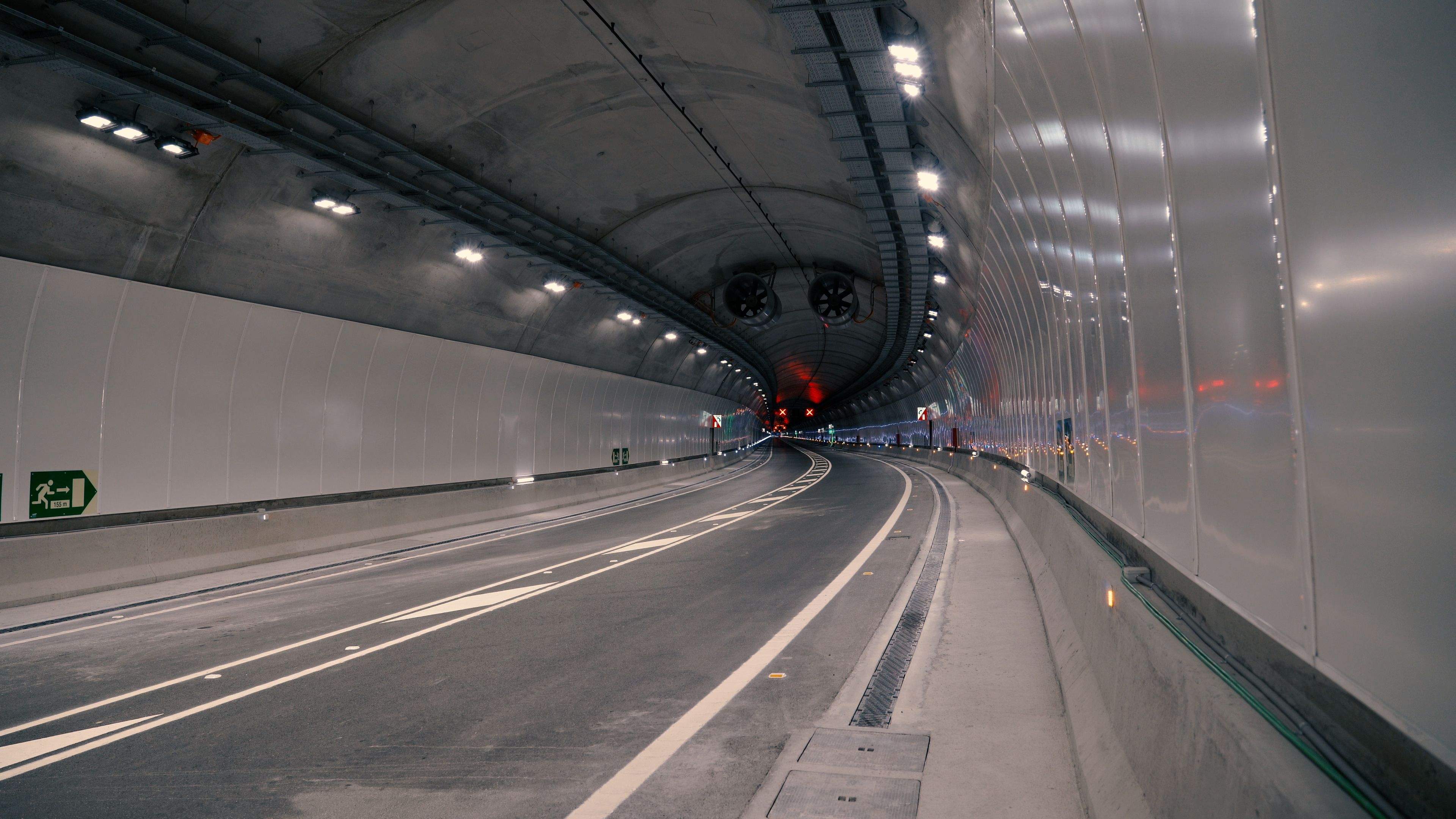 Imatge de l'interior del túnel. 