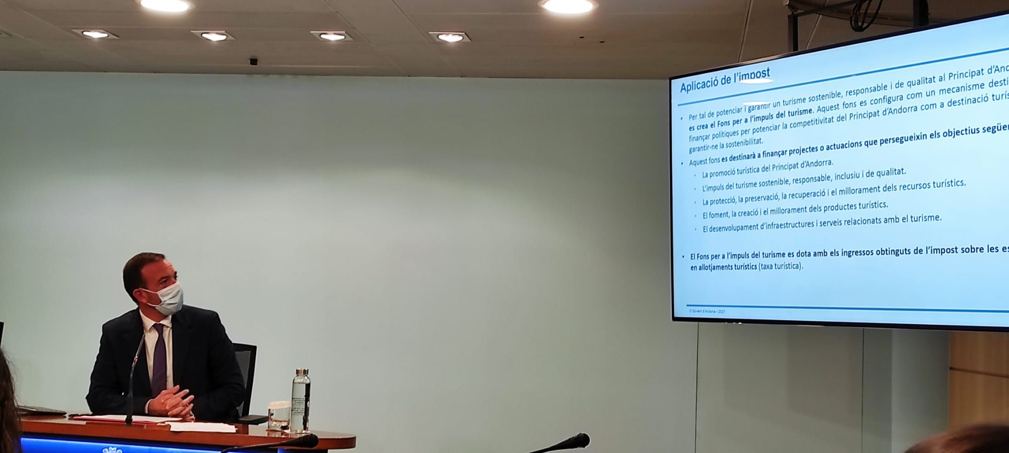 Torres Falcó ha presentat els detalls de la futura taxa turística. Torres Falcó ha presentat els detalls de la futura taxa turística.