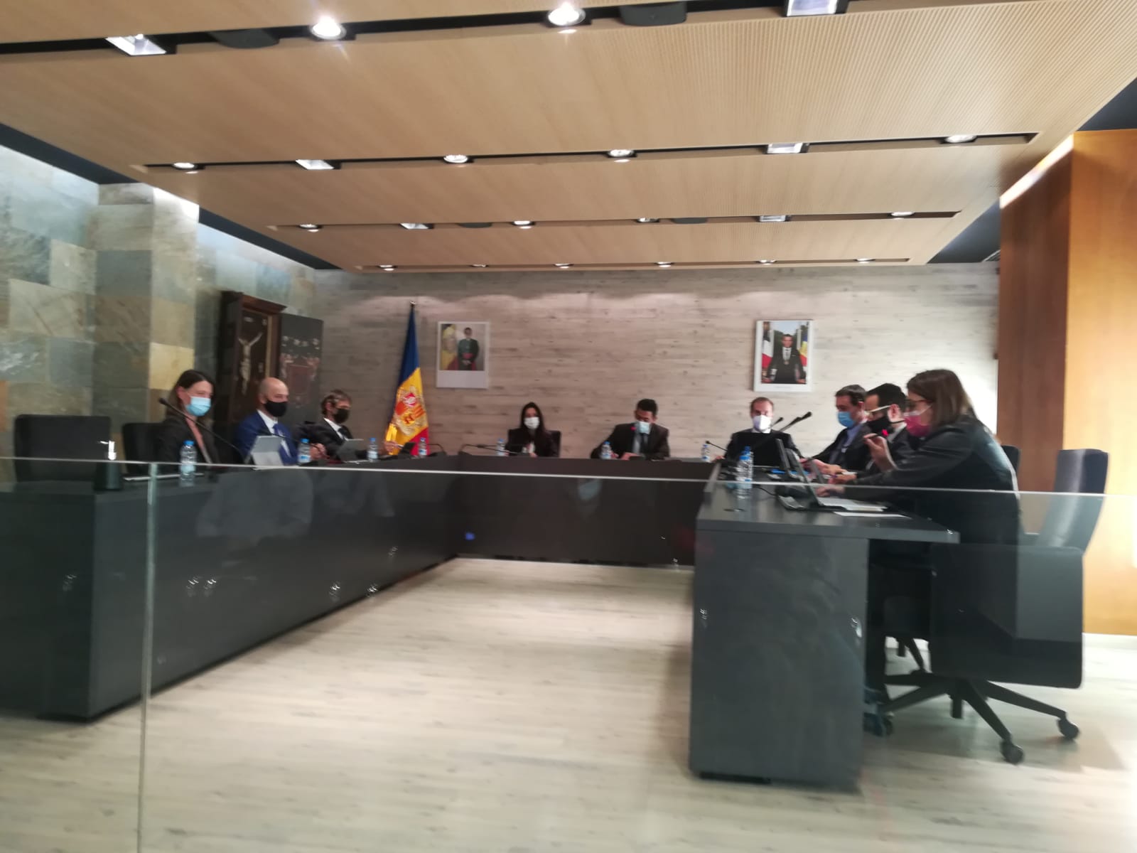 Un moment de la sessió del comú d'Ordino d'aquest dijous.