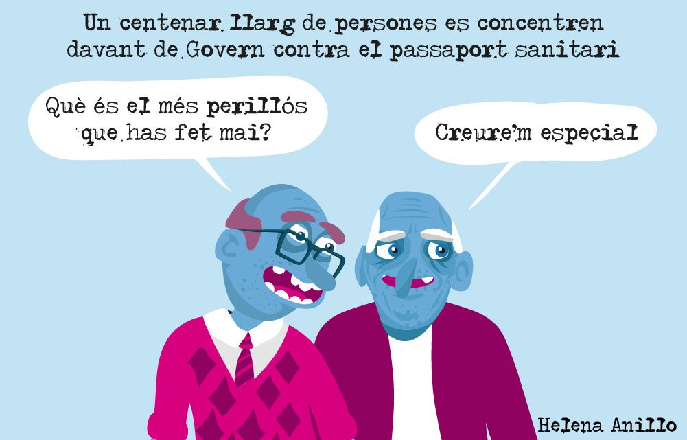 Concentració anti passaport Covid.