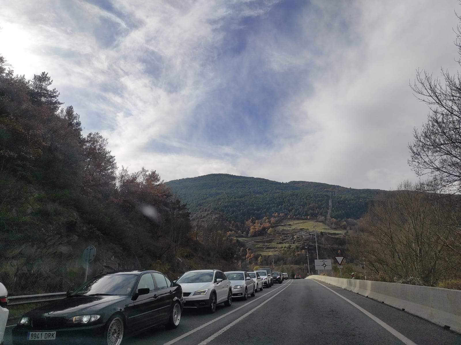 Retencions per accedir a Andorra des de la Seu d'Urgell.