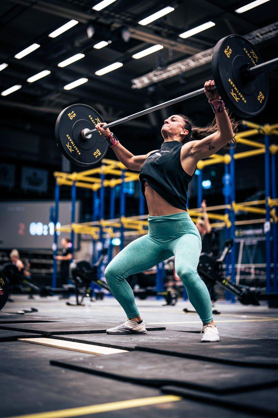 Míriam Torra durant la seva actuació als Campionats.