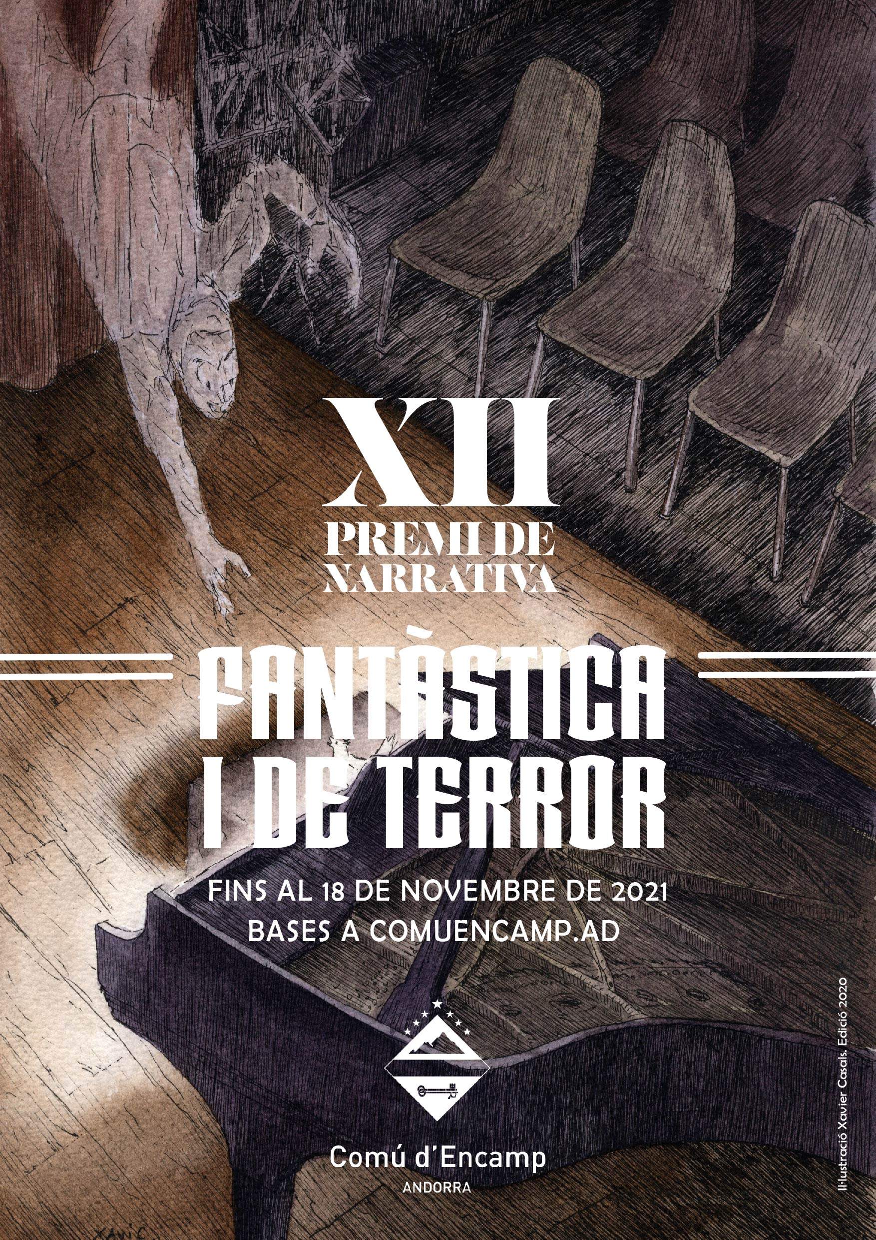 Cartell del concurs de narrativa d'Encamp.