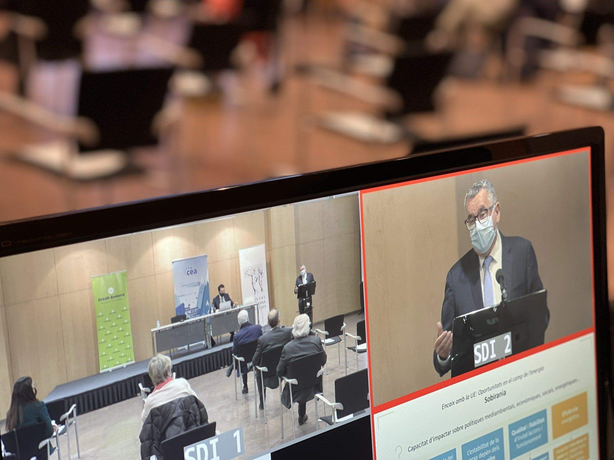 Albert Moles, director general de FEDA, durant la seva intervenció.